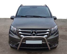 Кенгурятник WT006 (нерж.) для Mercedes Vito / V W447 2014-2024 гг