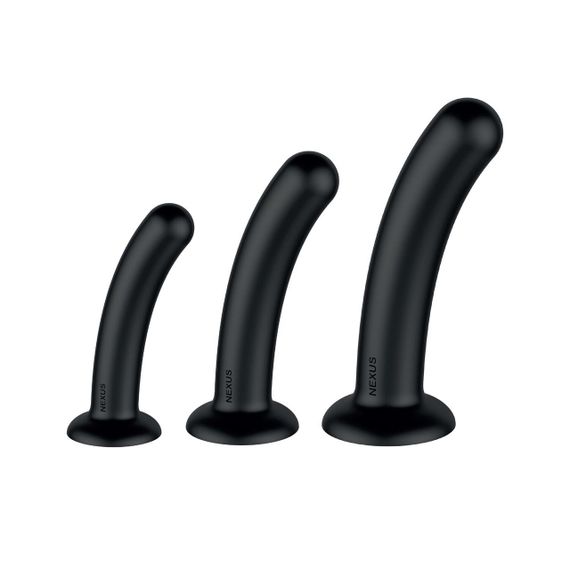 Набір дилдо Nexus Dilating Set (17 см, 15 см, 12,5 см) Sex Aura