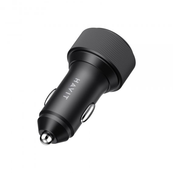 Автомобільний зарядний пристрій HAVIT HV-CC2014 60W 2xUSB-C Black | Зображення 4