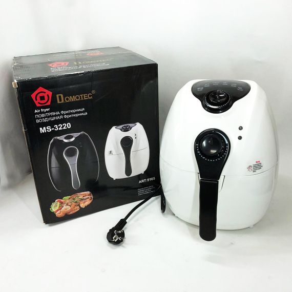 Аерогриль на пару Domotec MS-3220 1300Вт 4.5л, Фритюрниця без олії професійна, Фритюрниця професійна WY-64 | Зображення 9