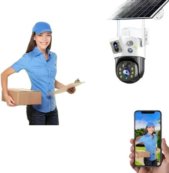 IP камера відеоспостереження на сонячній батареї XPRO модель 1080P з нічним баченням (234573519_1640) | Зображення 9