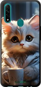 Чохол на Oppo A31 Білий кіт "5646b-1074-2448"