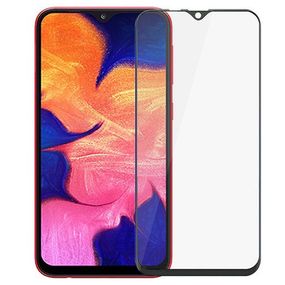 Защитное стекло 3D для Samsung Galaxy M10 Черное (полная проклейка на весь экран)