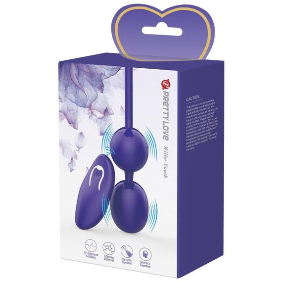 Вагінальні кульки Pretty Love Willie - Youth, Wireless remote control 12 vibration functions Memory Sex Aura | Зображення 9