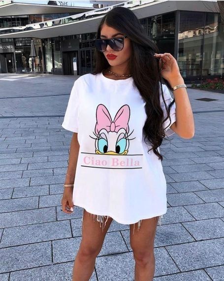 Футболка жіноча з принтом повсякденна L Білий