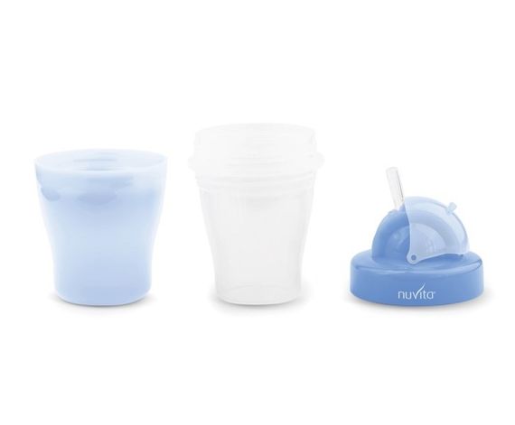 Поильник непроливайка Nuvita 18м+ 200мл. с трубочкой Синий NV1436Blue (NV1436Blue) | Зображення 2