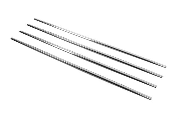 Наружняя окантовка стекол (4 шт, нерж) OmsaLine - Итальянская нержавейка для Toyota Corolla 2007-2013 гг | Зображення 3