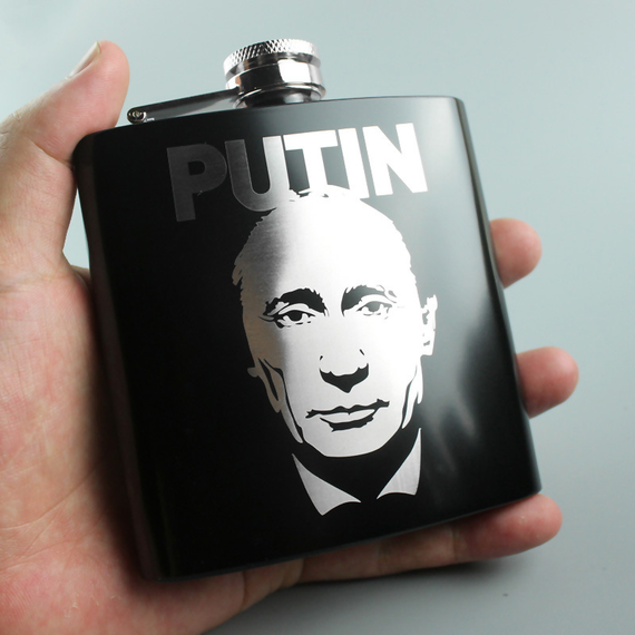 Фляга SV з нержавіючої сталі "Putin A" 170 мл Чорний (sv2238-19)