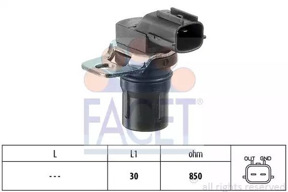 Датчик положення колінвала Ford C-Max/Fiesta/Focus 1.25-2.5 i/TDCI/Ti/DI/TDDi/TDI 98-, FACET (90322) | Зображення 2