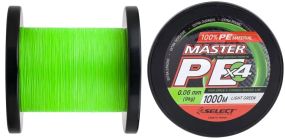 Шнур Select Master PE 1000m (салат.) 0.24 мм 29кг
