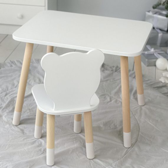 Дитячий прямокутний столик 46х60х45, стіл для дитячої кімнати, рожевий | Зображення 5