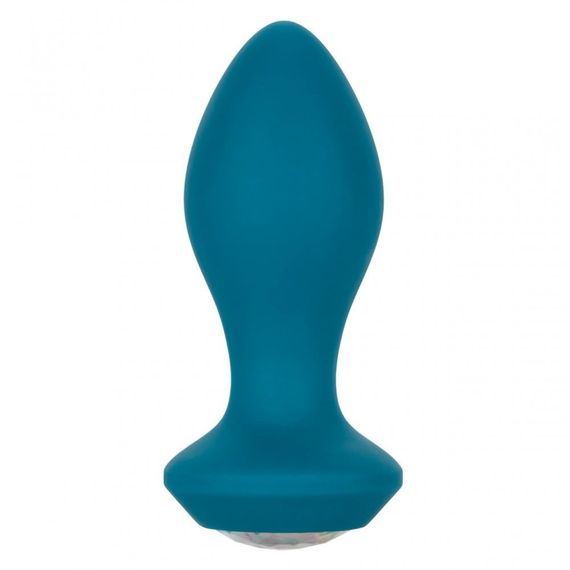 Анальная пробка с вибрацией Vibrating Crystal Probe Голубая California Exotic Sex Aura | Зображення 3