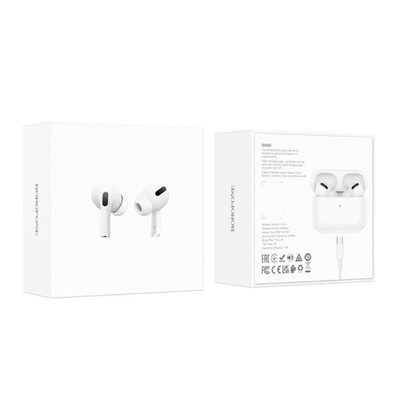 Бездротові навушники BOROFONE BW80 True wireless stereo headset White | Зображення 4