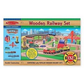 Железная дорога Melissa&Doug Деревянная железная дорога (MD701)