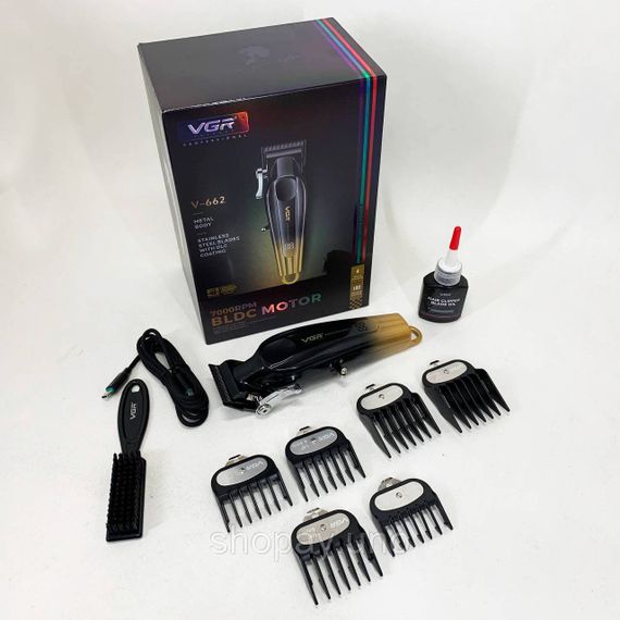 Бездротовий тример для стрижки та гоління VGR V-662, Електрична машинка для стрижки потужна ZP-97 | Зображення 9