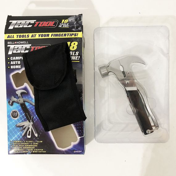 Набір для чоловіка: універсальний розвідний гайковий ключ Snapn + молоток Multi WL-122 hammer 18в1 | Зображення 3