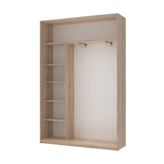Шкаф-купе двухдверный Doros Сити Лайт 150х45х225 см Дуб сонома (DRS-011092) | Зображення 1