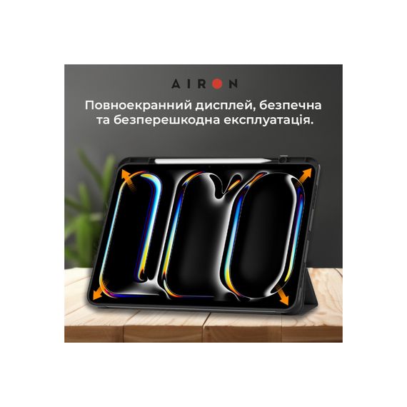 Чохол до планшета AirOn Premium SOFT iPad Pro 13 2024 + Film Black (4822352781129) | Зображення 5