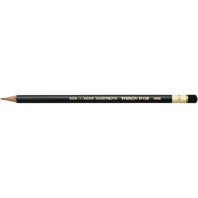 Карандаш графитный Koh-i-Noor B Toison D'or без резинки корпус Черный (1900.B) - Топ Продаж!