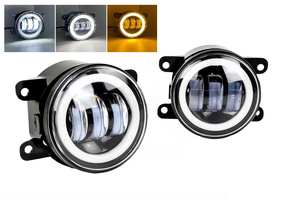 Комплект протитуманних LED фар AllLight FB-411 D=90мм DRL+поворот (Renault, Citroen, Ford, Mitsubishi, Peugeot, Subaru)