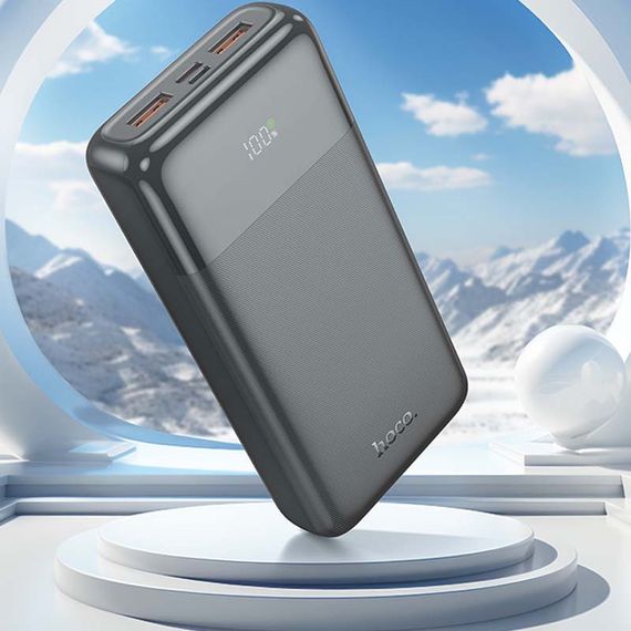 Портативное ЗУ Power Bank Hoco J121A Fast 22.5W+PD20W 20000 mAh Black | Зображення 2