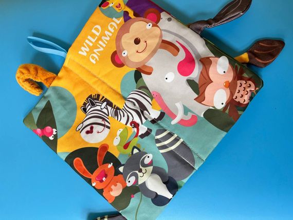 Розвиваюча книжка-шуршалка 668-230(Wild animal) англійські слова | Зображення 1