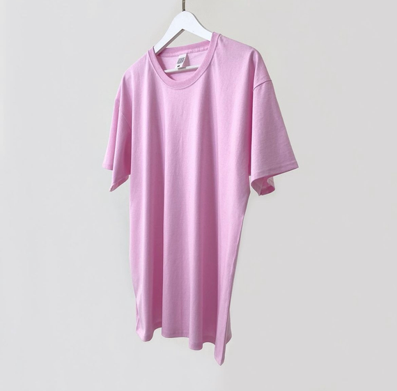 Мужская футболка классическая с коротким рукавом OW0001 цвет розовый размер L