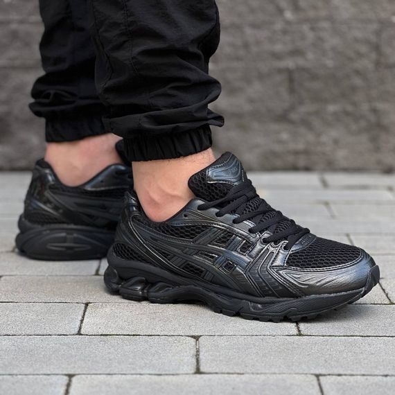 Демісезонні кросівки Asics текстиль/шкіра колір чорний | Зображення 2