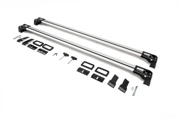 Перемички в штатні місця під ключ WingBar (2 шт) Сірий для Mercedes E-сlass W124 1984-1997 рр | Зображення 1