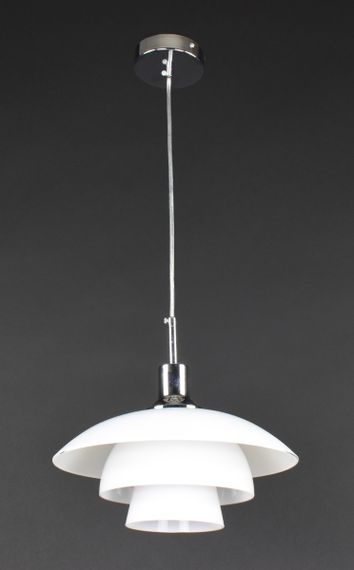 Люстра підвісна на 1 лампочку 27170 Хром 30-170х30х30 см. | Зображення 5