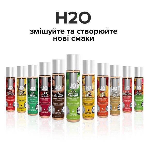 Змазка на водній основі System JO H2O — Green Apple (120 мл) без цукру, рослинний гліцерин | Зображення 4