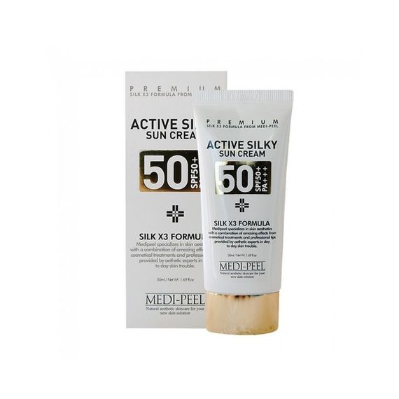 Сонцезахисний крем Medi Peel Active Silky Sun Cream SPF50+ /PA+++ 50 мл
