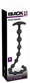 Анальний ланцюжок - Black Velvets Anal Beads Silicone