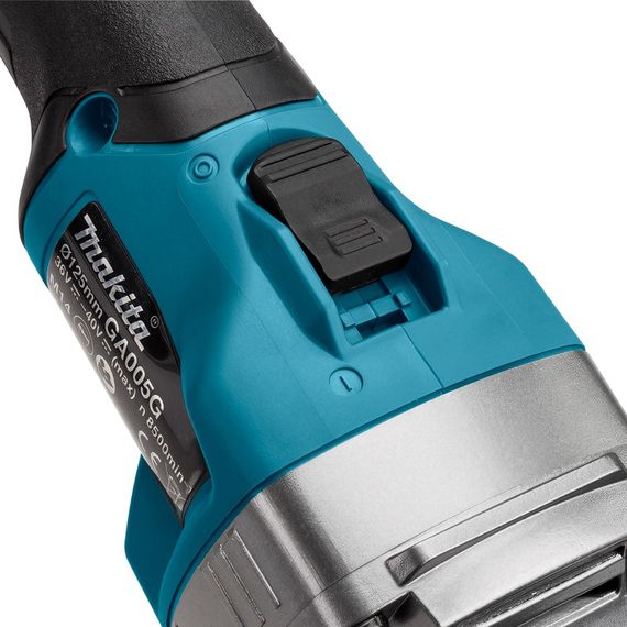 Шліфмашина кутова акумуляторна Makita GA005GZ (125 мм, 8500 об/хв, BL, AFT, XGT, без акумуляторів та зарядного пристрою) | Зображення 6