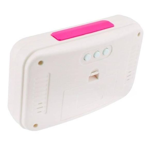 Часы настольные с будильником говорящие Kenko KK 9905 TR Розовые