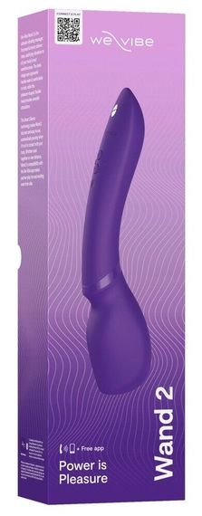 Смарт-вібромасажер We-Vibe Wand 2 Purple, дуже потужний, функція Smart Silence | Зображення 7