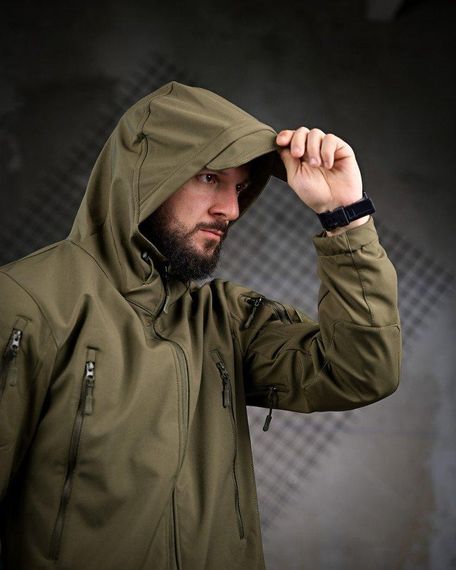 Тактична куртка софтшел LINKOLN олива ПП7948 | Зображення 4