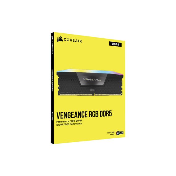 Модуль пам'яті для комп'ютера DDR5 64GB (2x32GB) 6000 MHz Vengeance RGB Black Corsair (CMH64GX5M2B6000C40) | Зображення 4