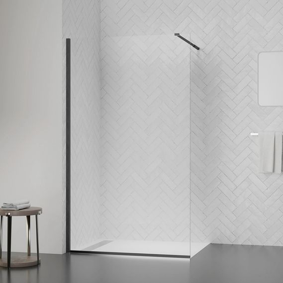 Душова перегородка Qtap Walk-In Standard BLM209.C8 90х200 см, скло Clear 8 мм, покриття CalcLess | Зображення 2