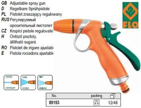Пистолет распылитель Польша ороситель регулировка 1/2" FLO-89193
