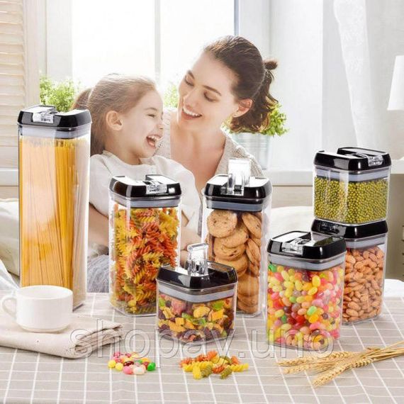 Органайзер для зберігання спецій FOOD Storage Container Set, Прозорі контейнери для спецій FB-89 | Зображення 4