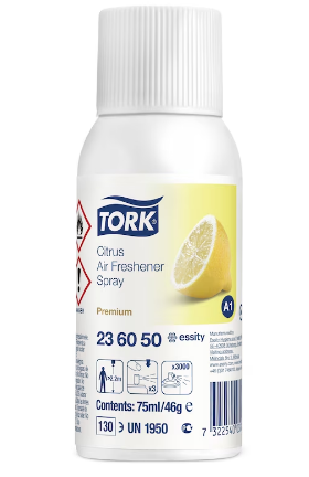 Tork аерозольний освіжувач повітря цитрус, арт 236050 (мін.замовлення в категорії TORK від 1000грн)