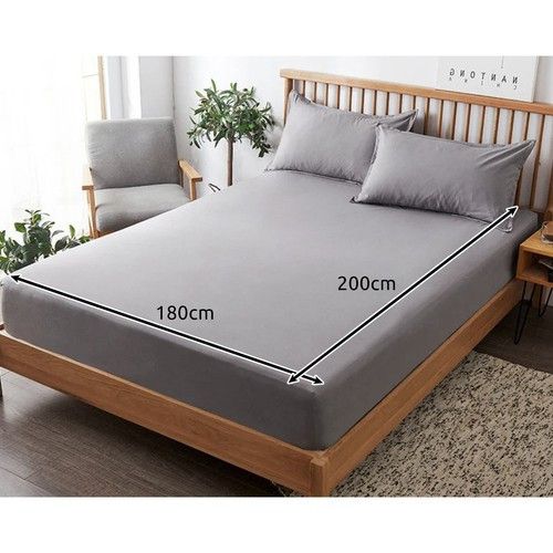 Простирадло на гумці 180х200x20 Ruhhy 24926 160 г/м2 сірий | Зображення 4