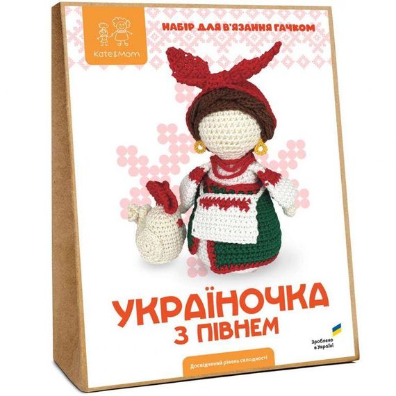 Україночка з півнем - Набір для В'язання Гачком Амігурумі (6664)