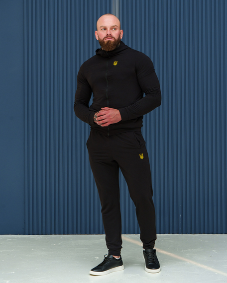 Костюм тризуб весна чорний S L | Зображення 2