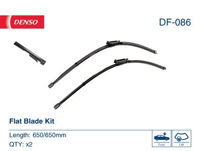 DF-086 DENSO - Комплект склоочисників Flat Blade Kit 650 / 650 мм