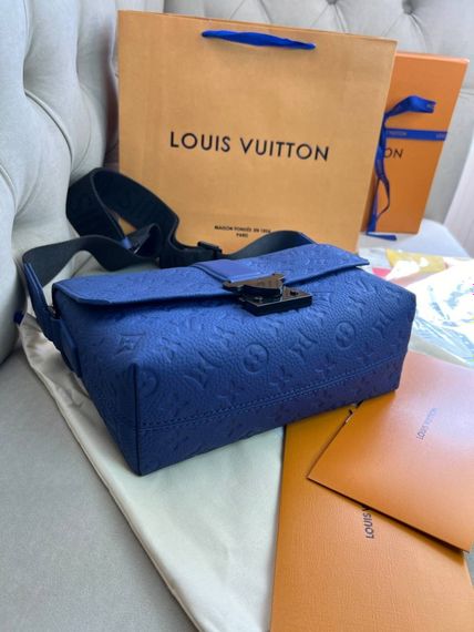 Месенджер синiй Louis Vuitton S-Cape Blue c849 | Зображення 3