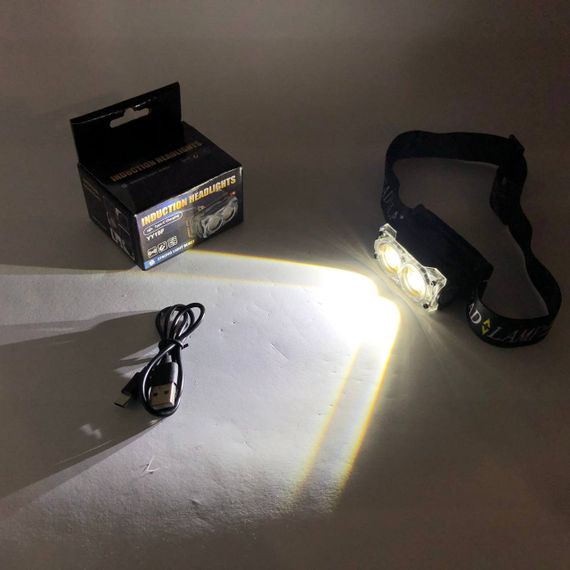 Професійний світлодіодний ліхтарик на голову YY-19F-2XPE(white)+2COB(yellow), Ліхтар на голову для ЗСУ KA-56 | Зображення 7