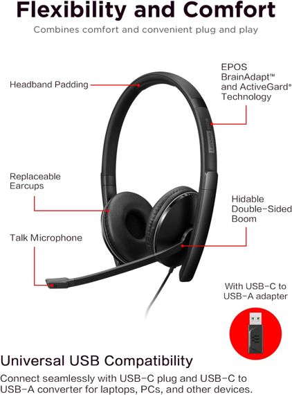 Гарнітура Lenovo Wired ANC Headset Gen 2 (Teams) 4XD1M45627 | Зображення 1
