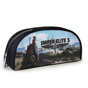 Пенал школьный с принтом Sniper Elite 23х10х8 см с принтом для мальчика (3858)